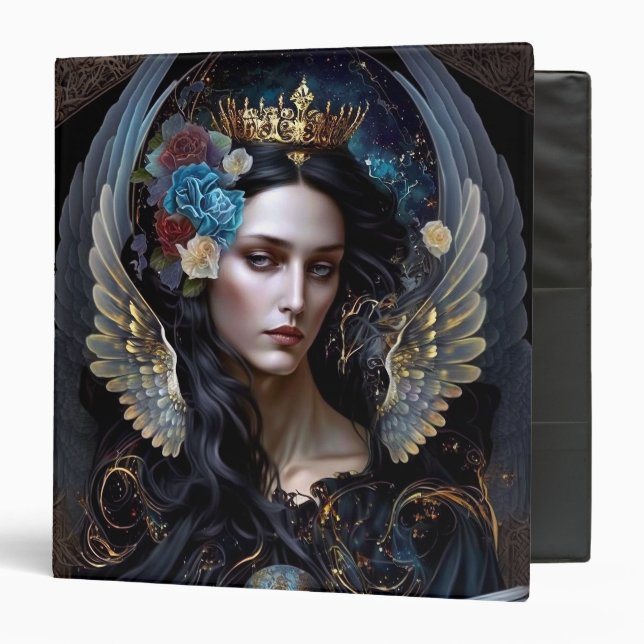 Dark Queen Angel Fantasy Art Binder (Front/Inside)