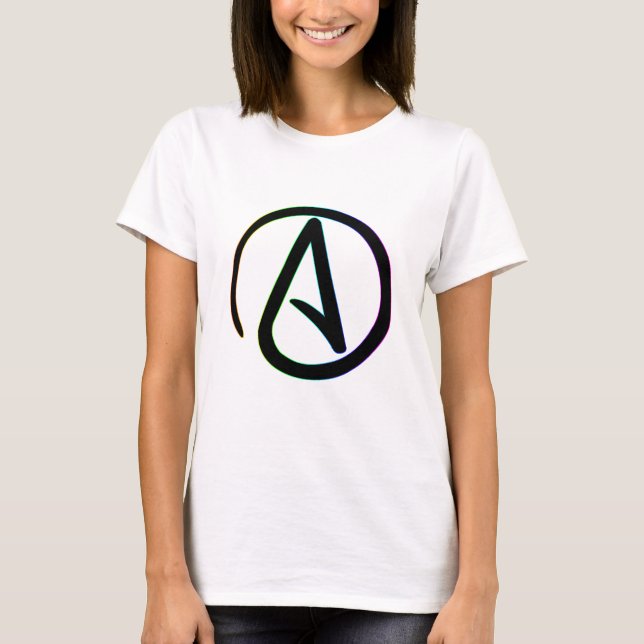Dark Rainbow Atheist T-Shirt (Front)
