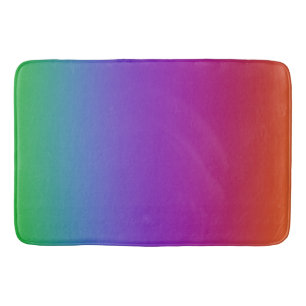 Dark Rainbow Colours Bath Mat