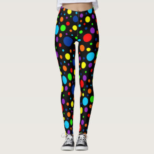 Dark Rainbow Spots Leggings