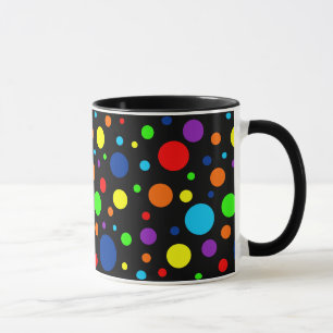 Dark Rainbow Spots Mug