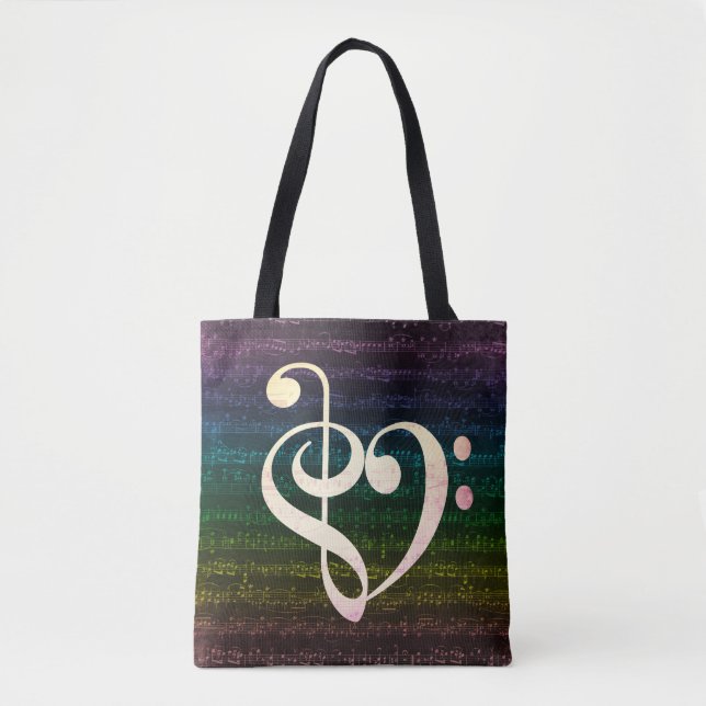 Dark Rainbow Tote Bag (Front)