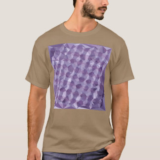 Dark Raspberry Abstract Low Polygon Background T-Shirt