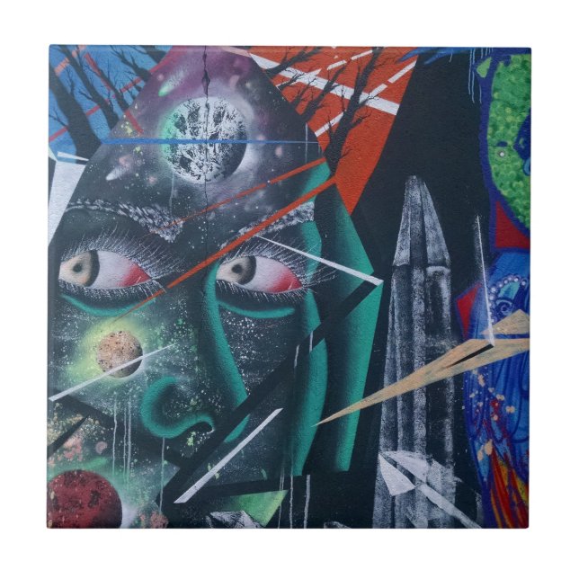 Dark Rave Graffiti Tile (Front)