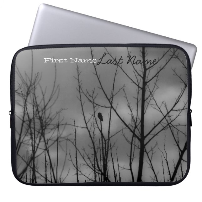 Dark Raven; Customizable Laptop Sleeve (Front)