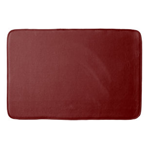 Dark Red #650000, Copper Rust Bath Mat