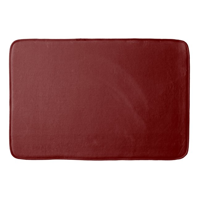 Dark Red #650000, Copper Rust Bath Mat (Front)