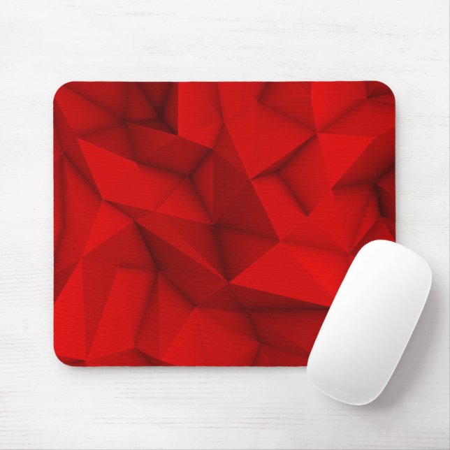 Dark Red Abstract Futuristic Cool Background Graph Mouse Pad (With Mouse)