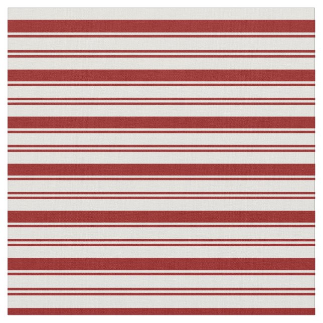 Dark Red and Light Cyan Coloured Lines Fabric (Close Up)