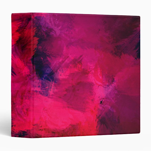 Dark Red and Purple Bold & Modern Abstract Binder (Front/Spine)