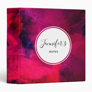 Dark Red and Purple Bold & Modern Abstract Binder