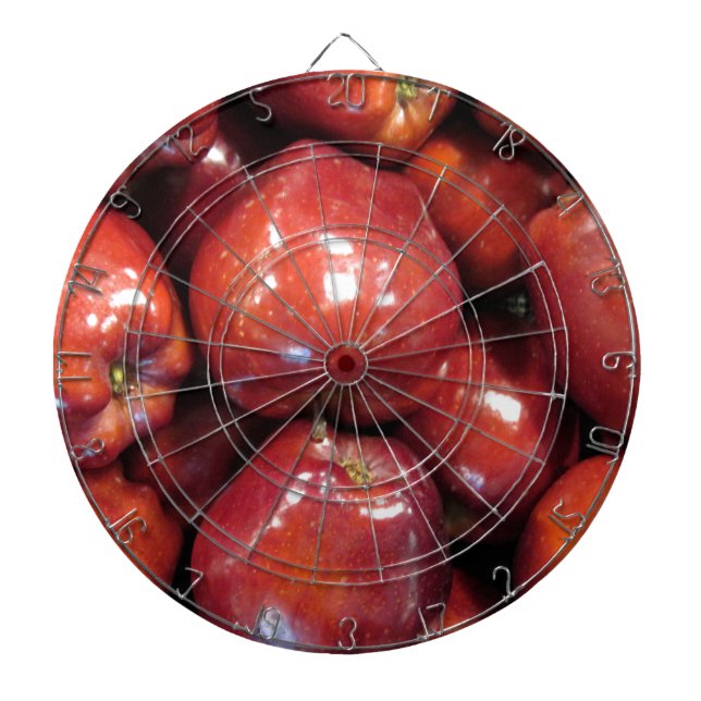 Dark Red Apples Dartboard (Front)
