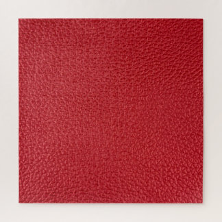 Dark red artificial leatherette closeup. jigsaw puzzle
