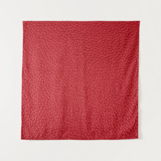 Dark red artificial leatherette closeup. tapestry