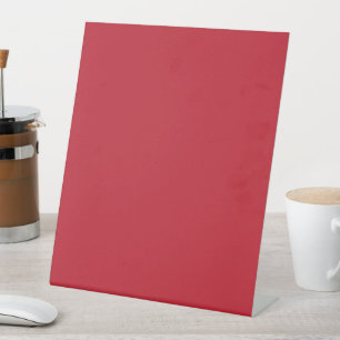 Dark Red Background Pedestal Sign