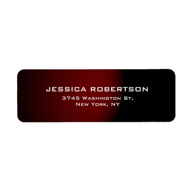Dark Red Black Plain Elegant Modern Trendy (Front)