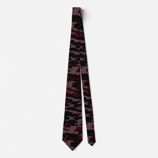 Dark Red Camo Tie (Front)