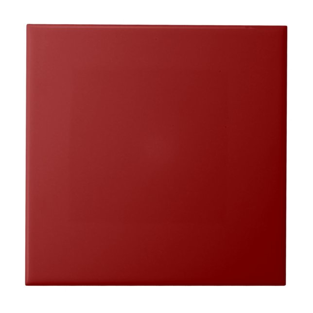 Dark Red Ceramic Tile (Front)