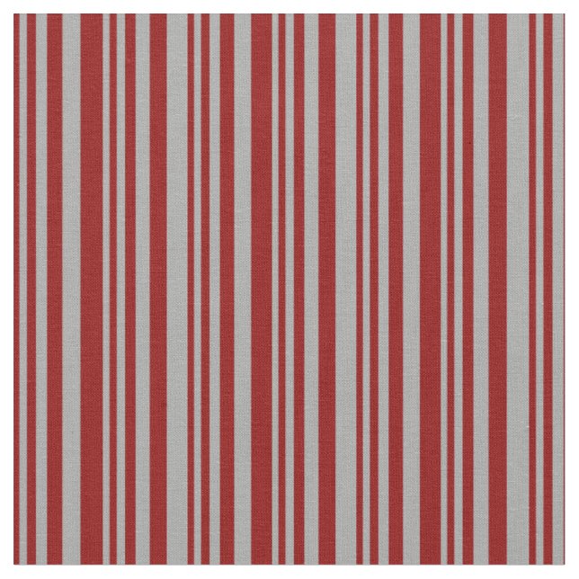 Dark Red & Dark Grey Coloured Pattern Fabric (Close Up)