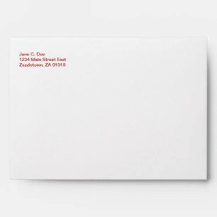 Dark Red Double Happiness - Elegant Envelopes