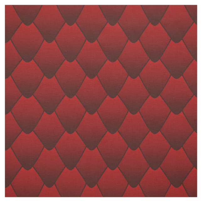 Dark Red Dragon Scales Fabric (Swatch)