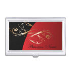 Dark Red Elegant Personalize Card Holder