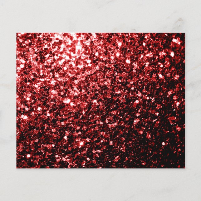 Dark Red faux Glitter sparkles Glamour Flyer (Front)