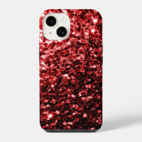 Dark Red faux Glitter sparkles Glamour