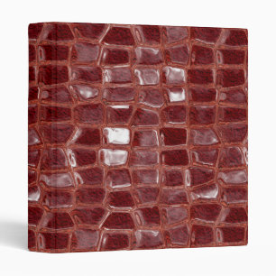 Dark red glass bricks abstract geometric pattern binder