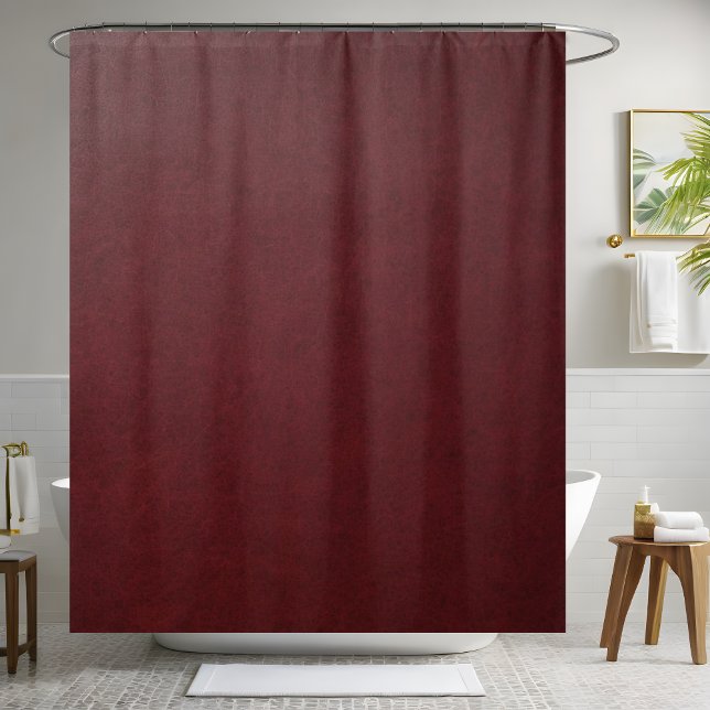 Dark Red Leather Shower Curtain (Creator Uploaded)