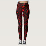 Dark Red Leopard Animal Print Leggings<br><div class="desc">Dark Red Leopard Animal Pattern Print Leggings. ⭐ 99% of my designs in my store are done in layers. This makes it easy for you to resize and move the graphics and text around so that it will fit each product perfectly. ⭐ (Please be sure to resize or move graphics...</div>