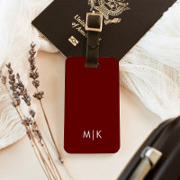 Dark Red | Modern Monogram