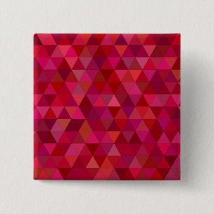 Dark Red Mosaic 2 Inch Square Button