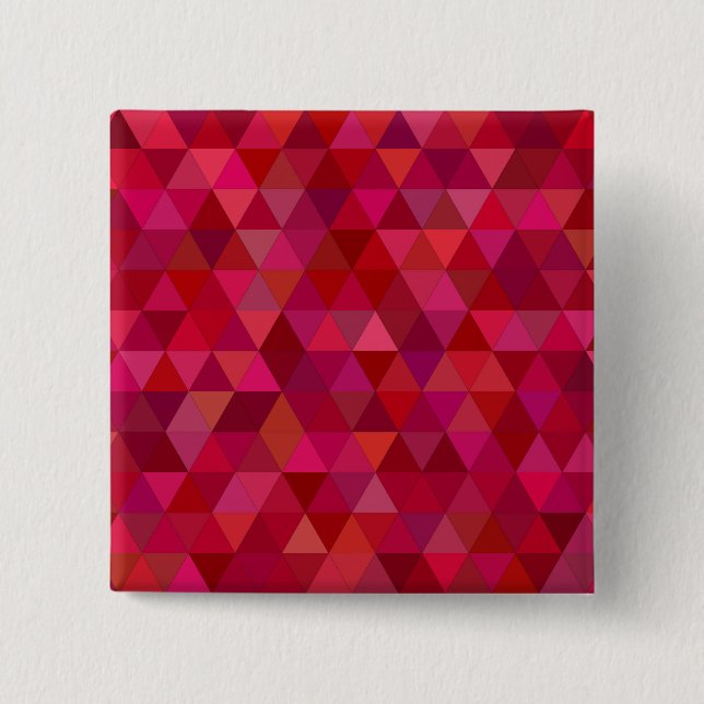 Dark Red Mosaic 2 Inch Square Button (Front)