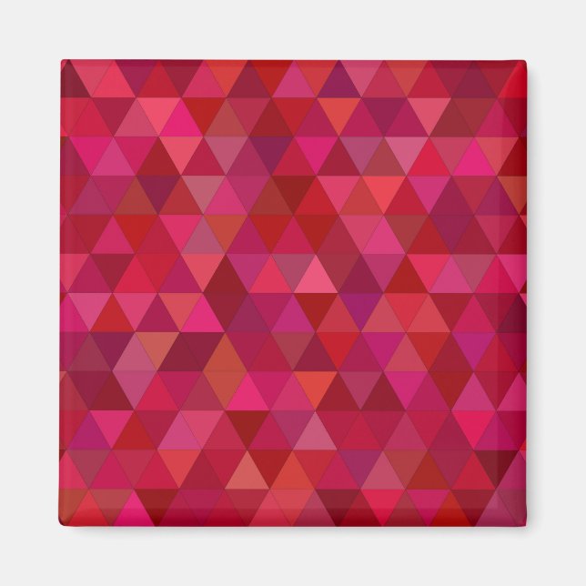 Dark Red Mosaic Magnet (Front)
