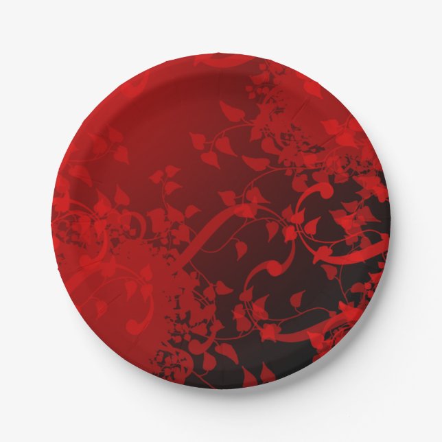 Dark Red Plate Design (Front)