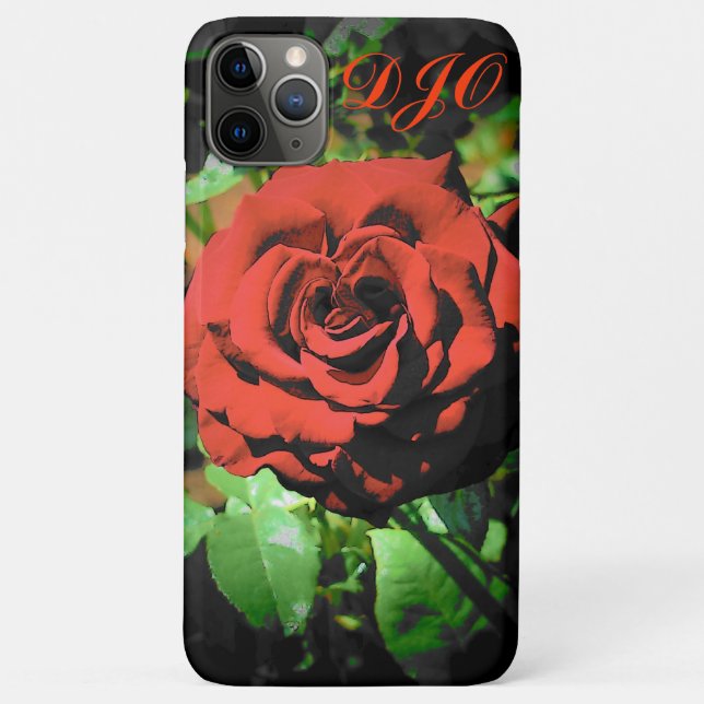 Dark Red Rose by DJONeill Case-Mate iPhone Case (Back)