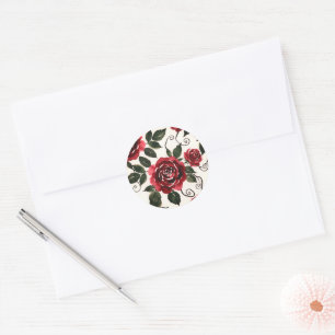 Dark Red Rose Sticker
