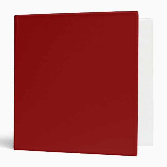 Dark Red Solid Colour Binder (Front/Inside)