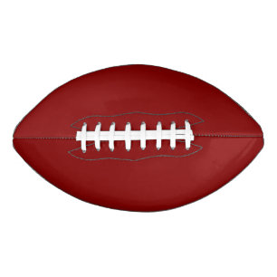 Dark Red Solid Colour Football
