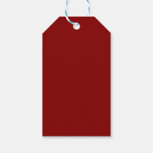 Dark Red Solid Colour Gift Tags