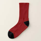 Dark Red (solid colour)  Socks (Left Outside)
