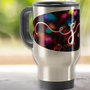 Dark Red Sparkling Travel Mug