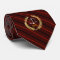 Dark Red Stripes Custom Initials Lawyer