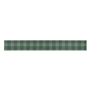 Dark Red Tartan Plaid Grosgrain Ribbon