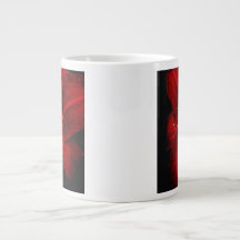 Dark Red Tiger Lily Jumbo Mug