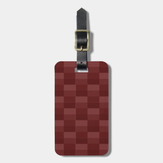 Dark Red Velvet Shades Luggage Tag