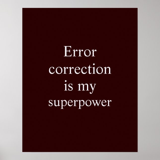 Dark Red White Quantum Engineer Theme Poster (Front)
