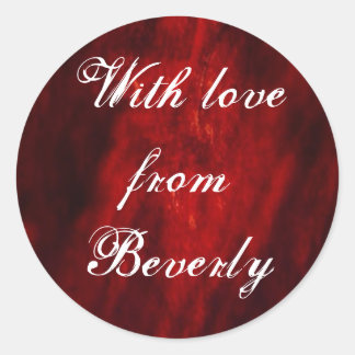 Dark red With Love... sticker