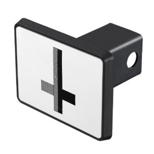 Dark Reverse Cross Trailer Hitch Cover